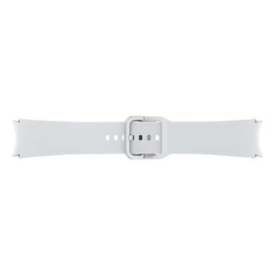 Curea Originală Samsung Sport Band pentru Galaxy Watch 6 / 6 Classic, M/L, Argintie (Bakr, ET-SFR94LSEGWW) by www.silkase.ro