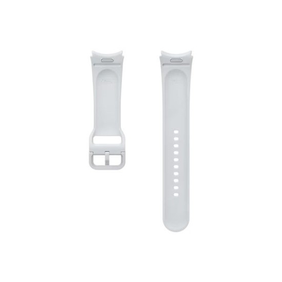 Curea Originală Samsung Sport Band pentru Galaxy Watch 6 / 6 Classic, M/L, Argintie (Bakr, ET-SFR94LSEGWW) by www.silkase.ro