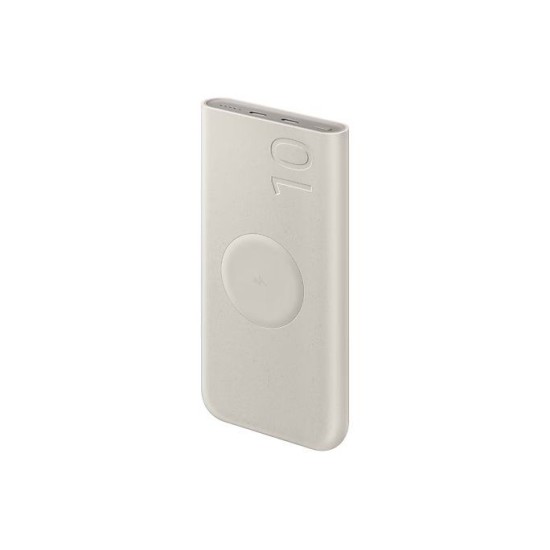 Baterie Externă Samsung Wireless Powerbank EB-U2510XUE, 10000mAh, 25W, 2x USB-C, Beige Baterie Externă Samsung Wireless Powerbank EB-U2510XUE, 10000mAh, 25W, 2x USB-C, Beige (Bakr, EB-U2510XUEGEU) by www.silkase.ro