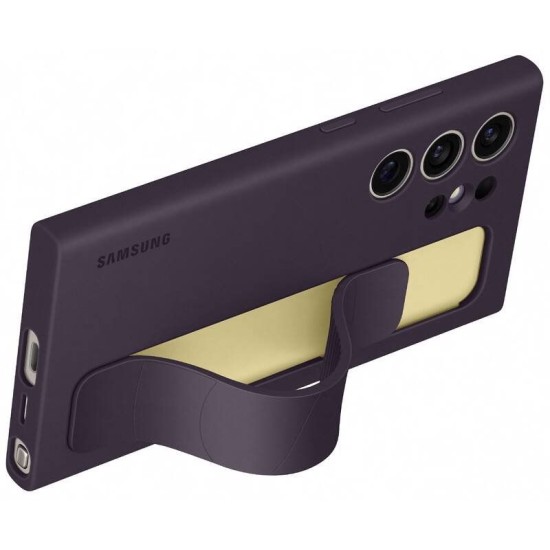 Husă Samsung Standing Grip Cover pentru Galaxy S24 Ultra, Dark Violet (EF-GS928CEE) (Bakr, EF-GS928CEEGWW) by www.silkase.ro