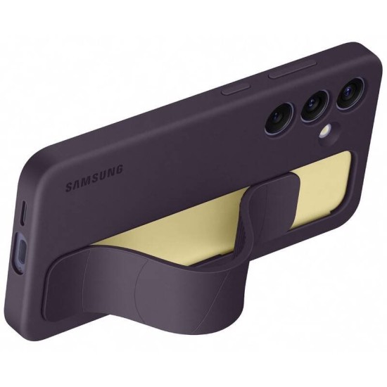 Husă de Protecție Samsung Standing Grip Cover pentru Galaxy S24, Dark Violet (Bakr, EF-GS921CEEGWW) by www.silkase.ro