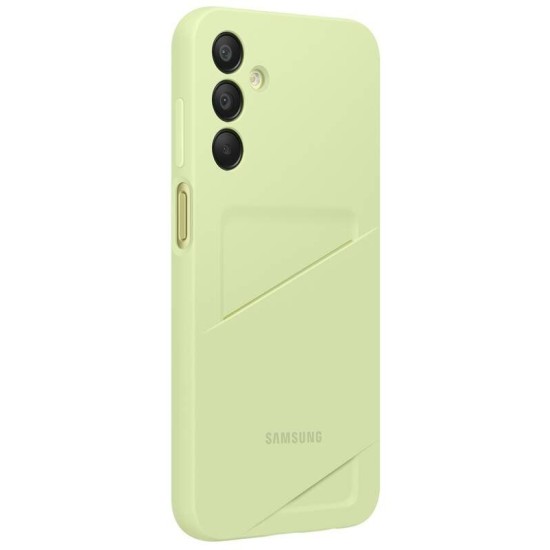 Husă de Protecție Samsung Card Slot Cover pentru Galaxy A15 4G/5G, Lime (Bakr, EF-OA156TMEGWW) by www.silkase.ro