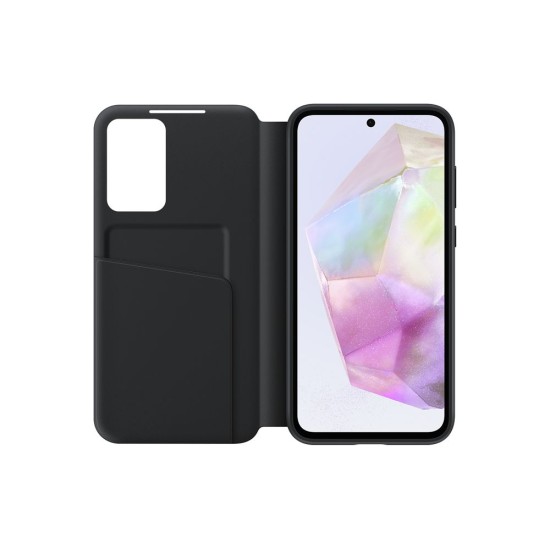 Husa Originala Samsung Smart View Case pentru Galaxy A35 5G, Neagra Husa Originala Samsung Smart View Case pentru Galaxy A35 5G, Neagra (Bakr, EF-ZA356CBEGWW) by www.silkase.ro
