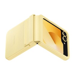 Husa Originala Samsung KindSuit Case pentru Galaxy Z Flip 6 / 7 FE, Galbena Husa Originala Samsung KindSuit Case pentru Galaxy Z Flip 6 / 7 FE, Galbena