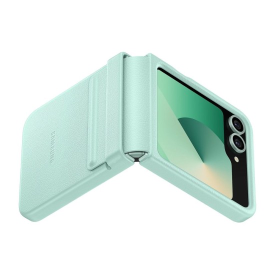 Husa Originala Samsung KindSuit Case pentru Galaxy Z Flip 6 / 7 FE, Menta (Bakr, EF-VF741PMEGWW) by www.silkase.ro