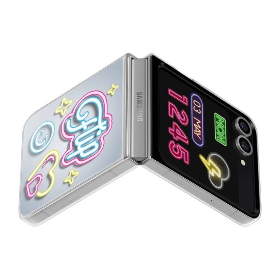 Husa Originala Samsung FlipSuit Case pentru Galaxy Z Flip 6 / 7 FE, Transparenta Husa Originala Samsung FlipSuit Case pentru Galaxy Z Flip 6 / 7 FE, Transparenta (Bakr, EF-ZF741CTEGWW) by www.silkase.ro