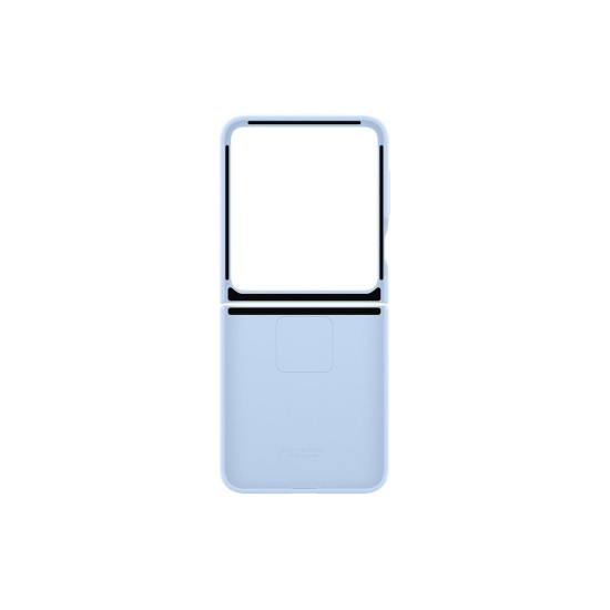 Husă Samsung Silicone Cover cu Inel pentru Galaxy Z Flip 6 / 7 FE, Blue (Bakr, EF-PF741TLEGWW) by www.silkase.ro
