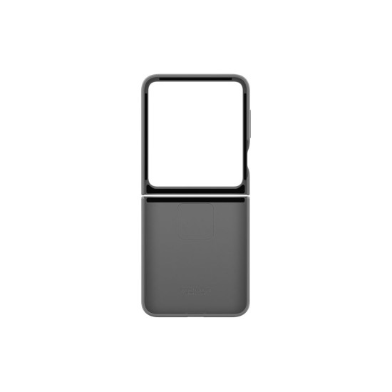 Husa Originala Samsung Silicone Cover cu Inel pentru Galaxy Z Flip 6 / 7 FE, Gri (Bakr, EF-PF741TJEGWW) by www.silkase.ro