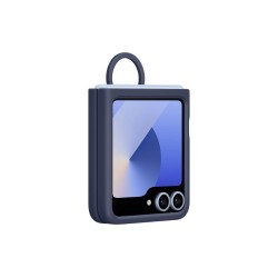 Husa Originala Samsung Silicone Cover cu Inel pentru Galaxy Z Flip 6 / 7 FE, Bleumarin Husa Originala Samsung Silicone Cover cu Inel pentru Galaxy Z Flip 6 / 7 FE, Bleumarin