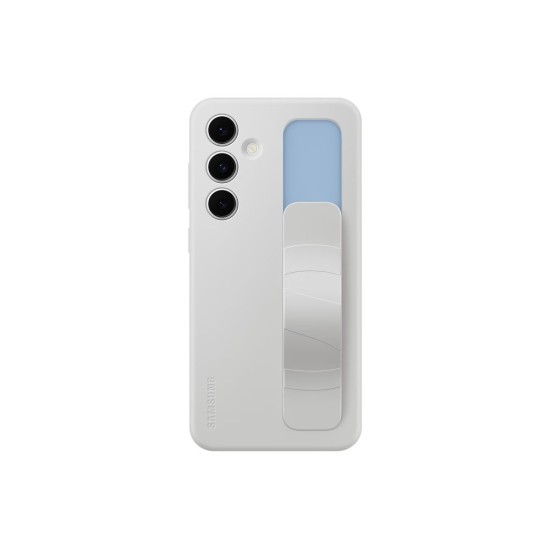 Husa Originala Samsung Standing Grip Cover pentru Galaxy S24 FE, Gri (Bakr, EF-GS721CJEGWW) by www.silkase.ro
