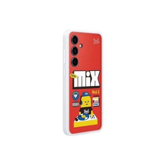 Husa Originala Samsung FlipSuit Case pentru Galaxy S24 FE, Rosie (Bakr, EF-MS721CREGWW) by www.silkase.ro