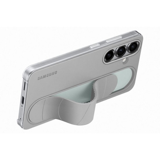 Husa Originala Samsung Standing Grip Cover pentru Galaxy S25, Gri Husa Originala Samsung Standing Grip Cover pentru Galaxy S25, Gri (Bakr, EF-GS931CJEGWW) by www.silkase.ro
