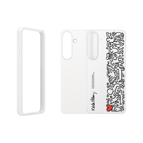 Husa Originala Samsung FlipSuit Cover pentru Galaxy S25+, Alba (Bakr, EF-MS936CWEGWW) by www.silkase.ro