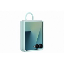 Husa Originala Samsung Silicone Cover cu Inel pentru Galaxy Z Flip 7, Menta Husa Originala Samsung Silicone Cover cu Inel pentru Galaxy Z Flip 7, Menta