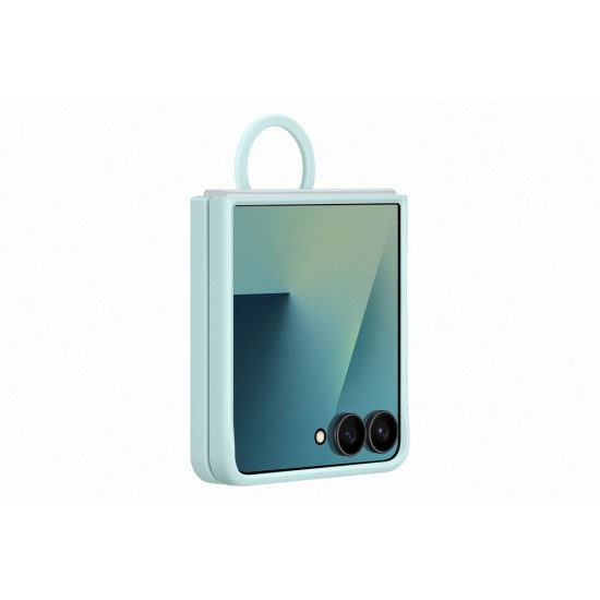 Husa Originala Samsung Silicone Cover cu Inel pentru Galaxy Z Flip 7, Menta Husa Originala Samsung Silicone Cover cu Inel pentru Galaxy Z Flip 7, Menta (Bakr, EF-PF766TMEGWW) by www.silkase.ro