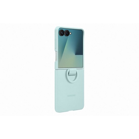 Husa Originala Samsung Silicone Cover cu Inel pentru Galaxy Z Flip 7, Menta Husa Originala Samsung Silicone Cover cu Inel pentru Galaxy Z Flip 7, Menta (Bakr, EF-PF766TMEGWW) by www.silkase.ro