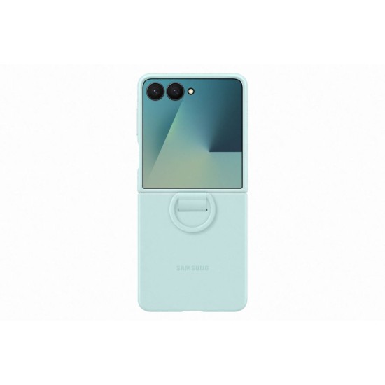 Husa Originala Samsung Silicone Cover cu Inel pentru Galaxy Z Flip 7, Menta Husa Originala Samsung Silicone Cover cu Inel pentru Galaxy Z Flip 7, Menta (Bakr, EF-PF766TMEGWW) by www.silkase.ro