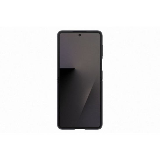 Husa Originala Samsung Silicone Cover cu Inel pentru Galaxy Z Flip 7, Neagra (Bakr, EF-PF766TBEGWW) by www.silkase.ro