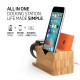 Suport pentru Apple Watch + iPhone S370, Spigen, Bambus (Ingredi, 000ST20295) by www.silkase.ro