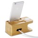 Suport pentru Apple Watch + iPhone S370, Spigen, Bambus (Ingredi, 000ST20295) by www.silkase.ro