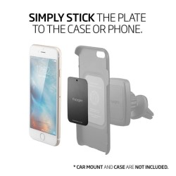 Placute Metalice pentru Telefon set 4, X1504, Black