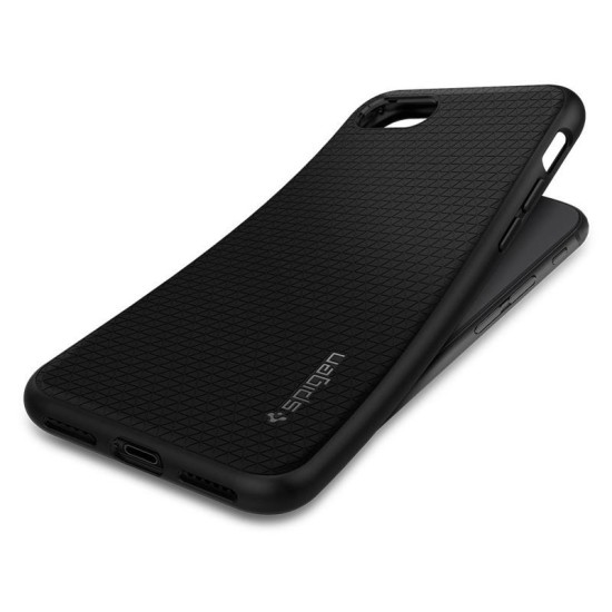 Husa Spigen Liquid Air pentru iPhone SE 2 / iPhone SE 3, Anti amprenta, Negru (iPhone 7, 042CS20511) by www.silkase.ro