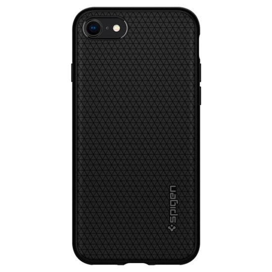 Husa Spigen Liquid Air pentru iPhone SE 2 / iPhone SE 3, Anti amprenta, Negru (iPhone 7, 042CS20511) by www.silkase.ro