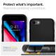 Husa Spigen Liquid Air pentru iPhone SE 2 / iPhone SE 3, Anti amprenta, Negru (iPhone 7, 042CS20511) by www.silkase.ro