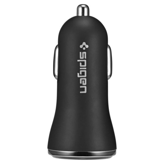 Incarcator auto Spigen F27QC, 2xUSB, QC 3.0, 5.4A, Black (Incarcatoare, 000CG20643) by www.silkase.ro
