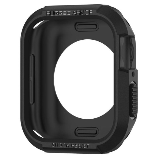 Husa Spigen Rugged Armor compatibila cu Apple Watch 4/5/6/7/8/SE 44/45mm Black (Spigen, Ingredi) by www.silkase.ro Husa Spigen Rugged Armor compatibila cu Apple Watch 4/5/6/7/8/SE 44/45mm Black (Ingredi, 062CS24469) by www.silkase.ro