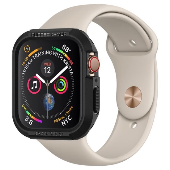 Husa Spigen Rugged Armor pentru Apple Watch 4/5/6/7/8/9/SE (40/41 mm) Negru (Spigen, Ingredi) by www.silkase.ro Husa Spigen Rugged Armor pentru Apple Watch 4/5/6/7/8/9/SE (40/41 mm) Negru (Ingredi, 061CS24480) by www.silkase.ro