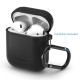 Husa de protectie din silicon Spigen, pentru Apple AirPods, Negru (Ingredi, 066CS24808) by www.silkase.ro