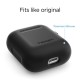 Husa de protectie din silicon Spigen, pentru Apple AirPods, Negru (Ingredi, 066CS24808) by www.silkase.ro