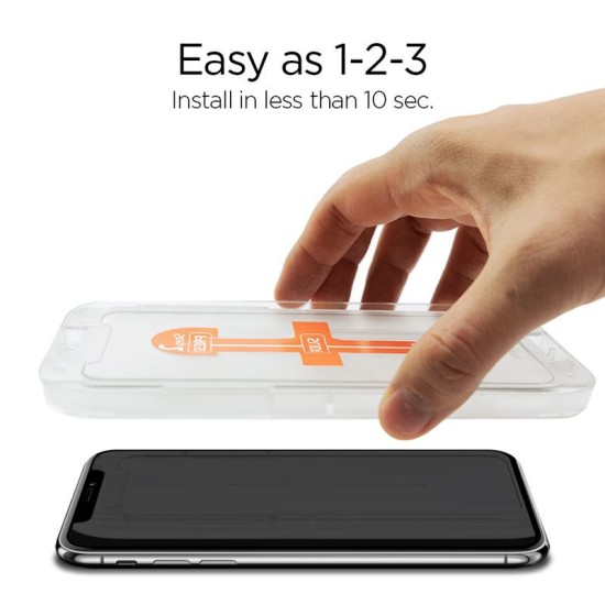 Folie din sticla securizata EZ FIT, Spigen, pentru iPhone XR, Transparent + cadru aplicator (Spigen, Ingredi) by www.silkase.ro Folie din sticla securizata EZ FIT, Spigen, pentru iPhone XR, Transparent + cadru aplicator (Ingredi, 064GL24818) by www.silkase.ro