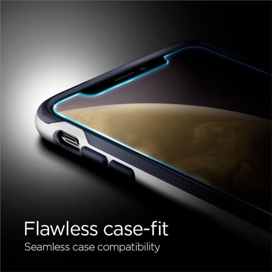 Folie din sticla securizata EZ FIT, Spigen, pentru iPhone XR, Transparent + cadru aplicator (Spigen, Ingredi) by www.silkase.ro Folie din sticla securizata EZ FIT, Spigen, pentru iPhone XR, Transparent + cadru aplicator (Ingredi, 064GL24818) by www.silkase.ro