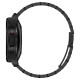 Curea ceas Modern Fit Spigen, pentru Galaxy Watch, latime curea 20 mm, inchidere securizata, zale otel inoxidabil, design modern, kit ajustare lungime, negru (Ingredi, 600WB24980) by www.silkase.ro