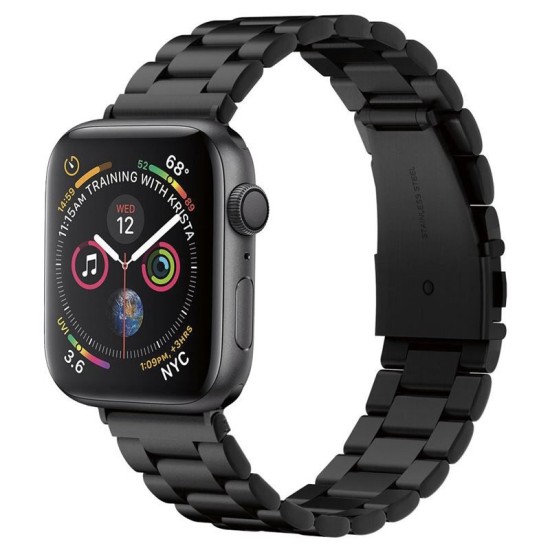 Curea otel inoxidabil Spigen Modern Fit compatibila cu Apple Watch 1/2/3/4/5/6/7/SE (42/44/45mm) Black (Spigen, Ingredi) by www.silkase.ro SPIGEN Curea Oțel Inoxidabil Modern Fit Apple Watch 49/46/45/44/42mm (Ultra 3-1/Seria 11-1/SE), Black (Ingredi, 062MP25403) by www.silkase.ro