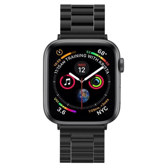 Curea otel inoxidabil Spigen Modern Fit compatibila cu Apple Watch 1/2/3/4/5/6/7/SE (42/44/45mm) Black (Spigen, Ingredi) by www.silkase.ro SPIGEN Curea Oțel Inoxidabil Modern Fit Apple Watch 49/46/45/44/42mm (Ultra 3-1/Seria 11-1/SE), Black (Ingredi, 062MP25403) by www.silkase.ro