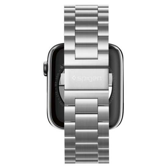 Curea otel inoxidabil Spigen Modern Fit Apple Watch 1/2/3/4/5/6/SE (42/44mm) Silver (Spigen, Ingredi) by www.silkase.ro SPIGEN Curea Oțel Inoxidabil Modern Fit Apple Watch 49/46/45/44/42mm (Ultra 3-1/Seria 11-1/SE), Silver (Ingredi, 062MP25404) by www.silkase.ro