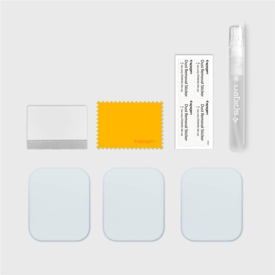 Set 3xFolie de Protectie Spigen Neo Flex HD pentru Apple Watch Seriile 6/5/4/SE (40 mm), Case-Friendly, Transparenta (Ingredi, 061FL25575) by www.silkase.ro