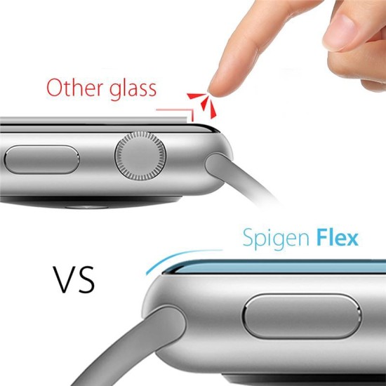 Set 3xFolie de Protectie Spigen Neo Flex HD pentru Apple Watch Seriile 6/5/4/SE (40 mm), Case-Friendly, Transparenta (Ingredi, 061FL25575) by www.silkase.ro