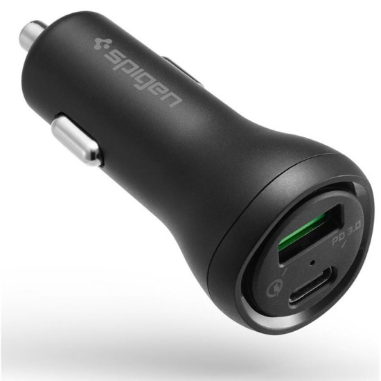 Incarcator auto Spigen F31QC, 2xUSB, QC 3.0, 27W, Black (Spigen, Incarcatoare) by www.silkase.ro Incarcator auto Spigen F31QC, 2xUSB, QC 3.0, 27W, Black (Incarcatoare, 000CP25597) by www.silkase.ro