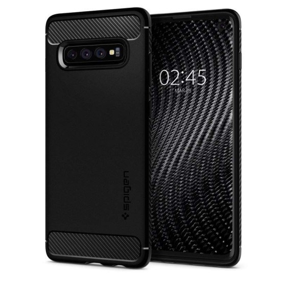 Husa de protectie Cover Spigen Rugged Armor pentru Samsung Galaxy S10, Matte Black (Spigen, S10) by www.silkase.ro Husa de protectie Cover Spigen Rugged Armor pentru Samsung Galaxy S10, Matte Black (S10, 605CS25800) by www.silkase.ro