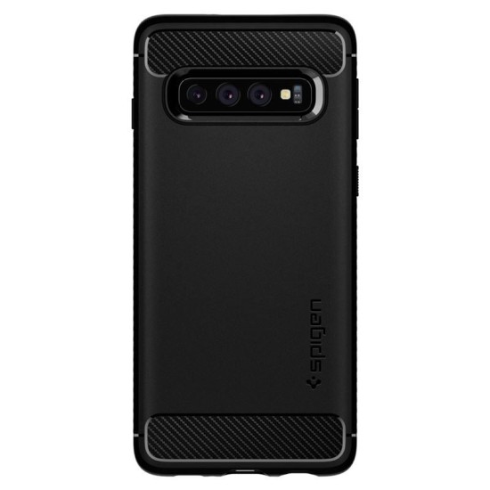 Husa de protectie Cover Spigen Rugged Armor pentru Samsung Galaxy S10, Matte Black (Spigen, S10) by www.silkase.ro Husa de protectie Cover Spigen Rugged Armor pentru Samsung Galaxy S10, Matte Black (S10, 605CS25800) by www.silkase.ro
