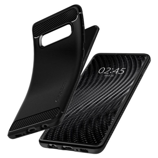 Husa de protectie Cover Spigen Rugged Armor pentru Samsung Galaxy S10, Matte Black (Spigen, S10) by www.silkase.ro Husa de protectie Cover Spigen Rugged Armor pentru Samsung Galaxy S10, Matte Black (S10, 605CS25800) by www.silkase.ro
