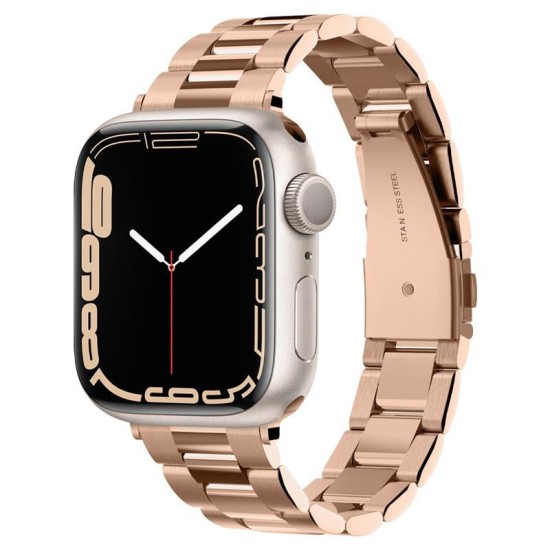 Curea pentru Apple Watch 1/2/3/4/5/6/7/8/9/10/SE/SE 2 (38/40/41/42mm) - Spigen Modern Fit - Rose Gold (Spigen, Ingredi) by www.silkase.ro Curea pentru Apple Watch 1/2/3/4/5/6/7/8/9/10/SE/SE 2 (38/40/41/42mm) - Spigen Modern Fit - Rose Gold (Ingredi, 061MP25944) by www.silkase.ro