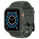 Husa curea Apple Watch 4 44 mm TPU SPIGEN Rugged Armor Pro Military Green (Ingredi, 062CS26016) by www.silkase.ro