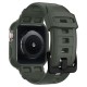 Husa curea Apple Watch 4 44 mm TPU SPIGEN Rugged Armor Pro Military Green (Ingredi, 062CS26016) by www.silkase.ro