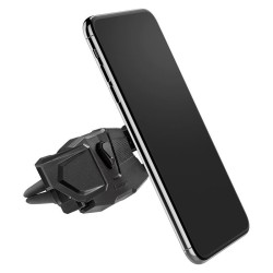 Suport auto universal Spigen CLICKR, AirVent Mount, Rotire 360 grade, Negru
