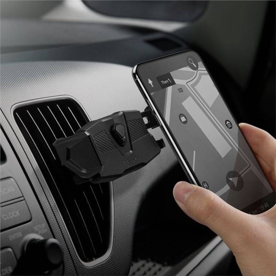 Suport auto universal Spigen CLICKR, AirVent Mount, Rotire 360 grade, Negru (Spigen, Suport auto) by www.silkase.ro Suport auto universal Spigen CLICKR, AirVent Mount, Rotire 360 grade, Negru (Suport auto, 000CP26265) by www.silkase.ro